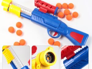Shooting Target Game Kid Popper Air Foam Ball Blaster Soft Bullet Gun Toys-( SP801-3)