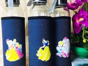 Princess Glass Water Bottle (N500-1)