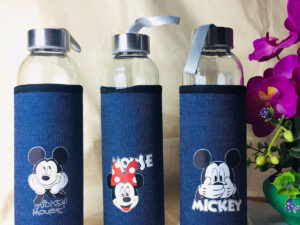 Mickey Mouse Glass Water Bottle(N500-4)