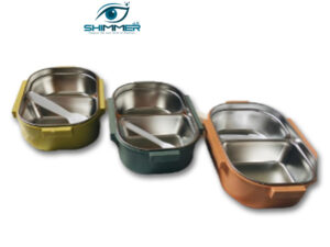 Stainless Steel Warmer Lunch Box Children Cartoon Square Hand Bento Lunch Box (7704)