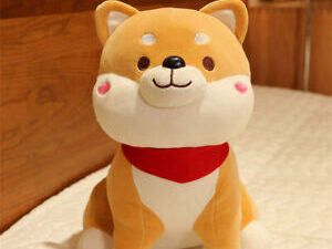 Dog Sharpei Sitting Pose Plush Doll Cute Puppy Stuffed Toy(16-16)