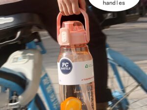 New 2 litre water bottle large capacity sport bottle water with straw portable gym plastic water bottle with bounce cover(6030)
