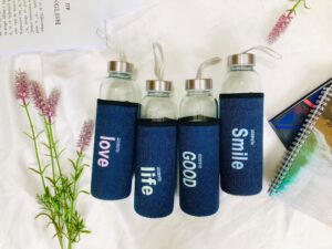 Glass Water Bottle 500ml (B12-11)