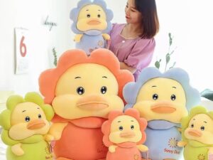 Cute Solar Duck Girl Stuffed Toy 50cm