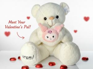 White Teddy with Heart (178-12)