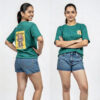 Ladies baggy back print t shirt oversized women tee Sri Lanka
